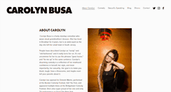 Desktop Screenshot of carolynbusa.com