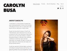 Tablet Screenshot of carolynbusa.com